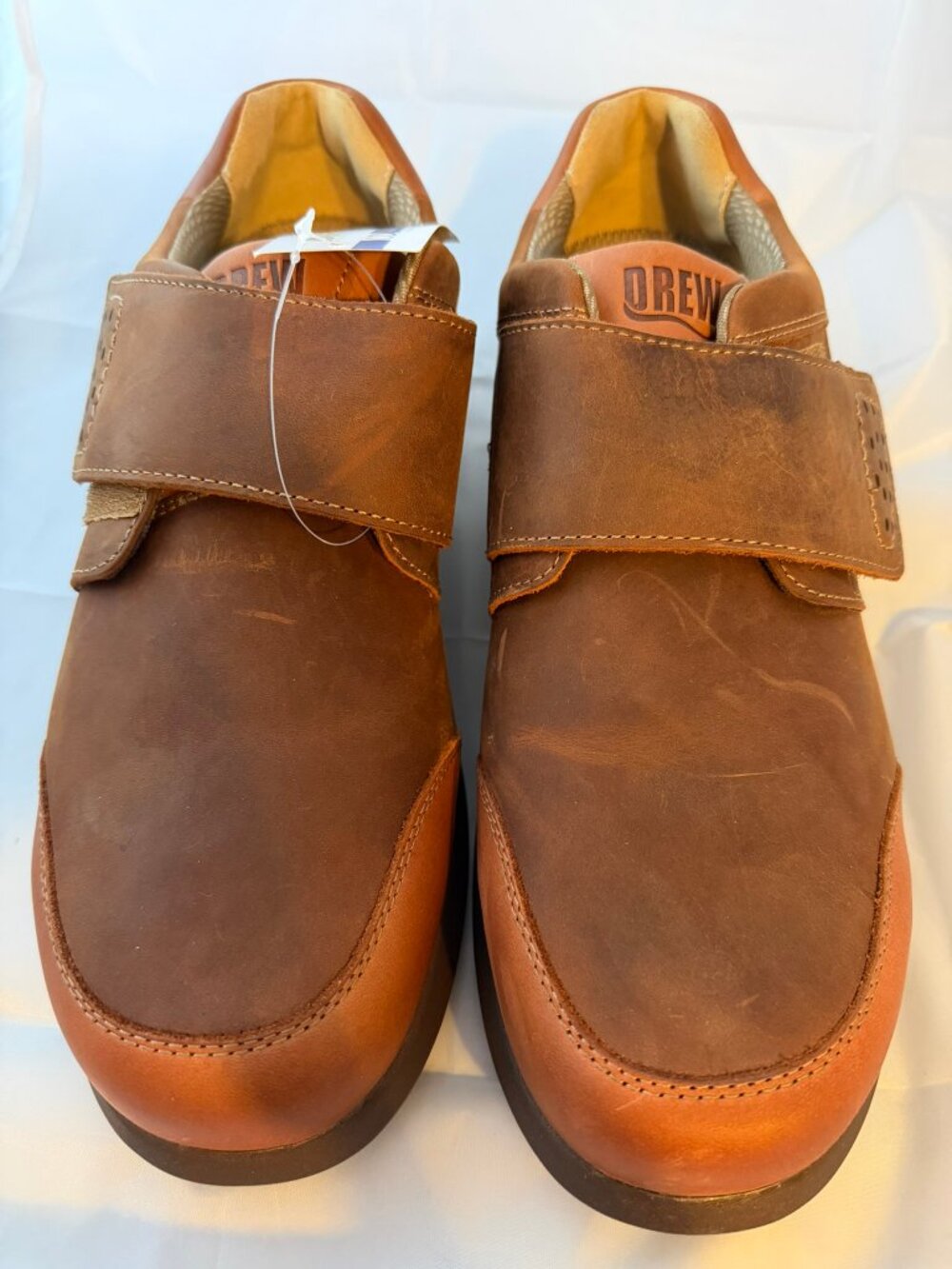 Drew  Men's Marshall Casual Comfort Shoe Camel Leather  Size 13 M US   NIB